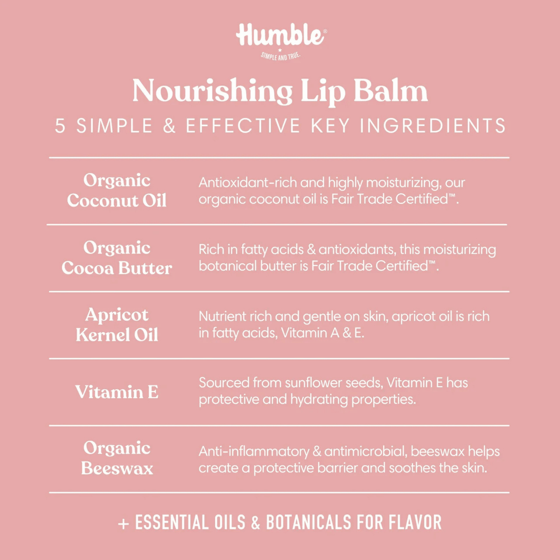 Alternate image of Humble Moroccan Rose Lip Balm (0.15 oz)