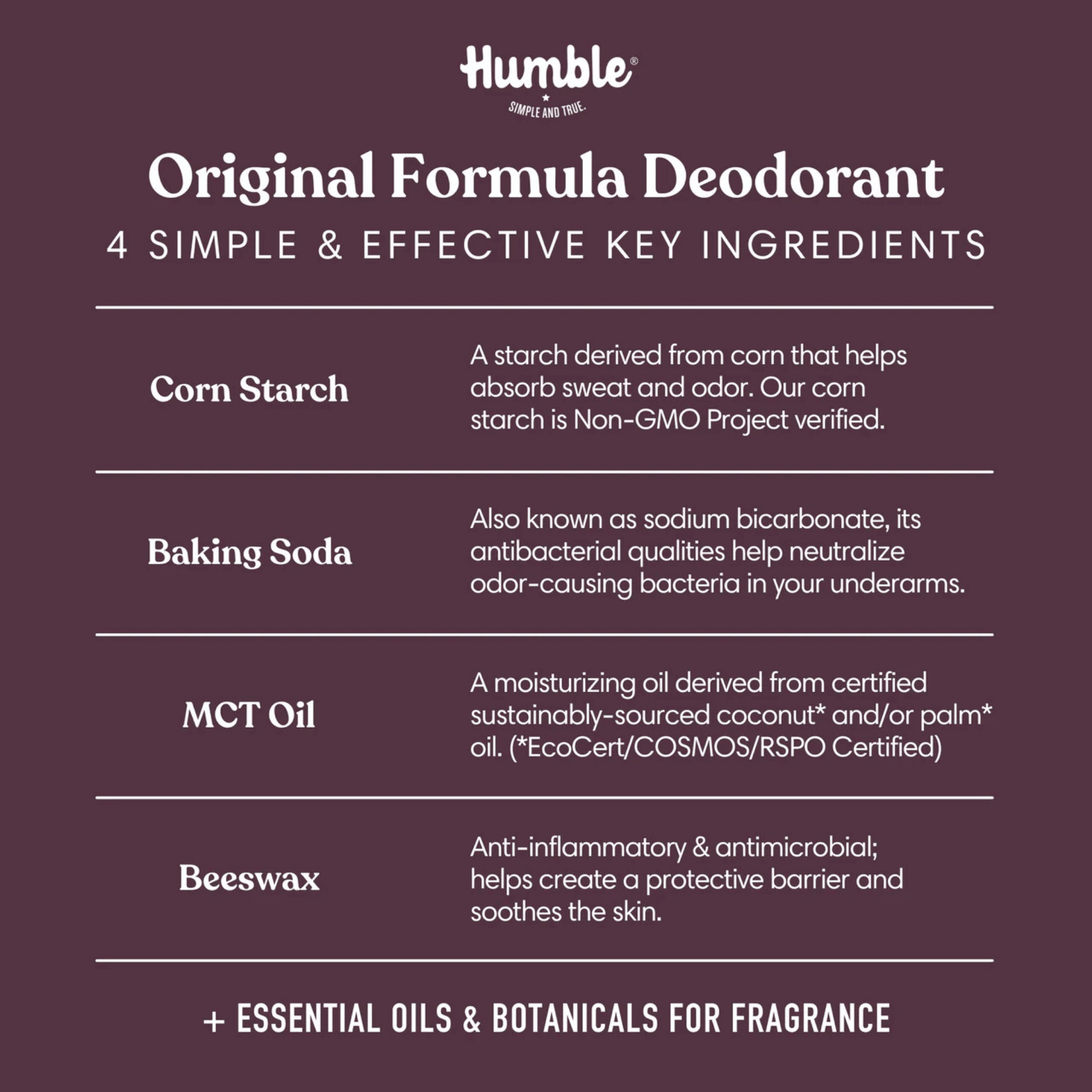 Alternate image of Humble Travel Lavender & Holy Basil Deodorant (0.5 oz)