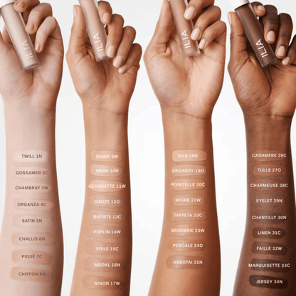 Alternate image of swatches of ILIA Skin Blur Serum Concealer