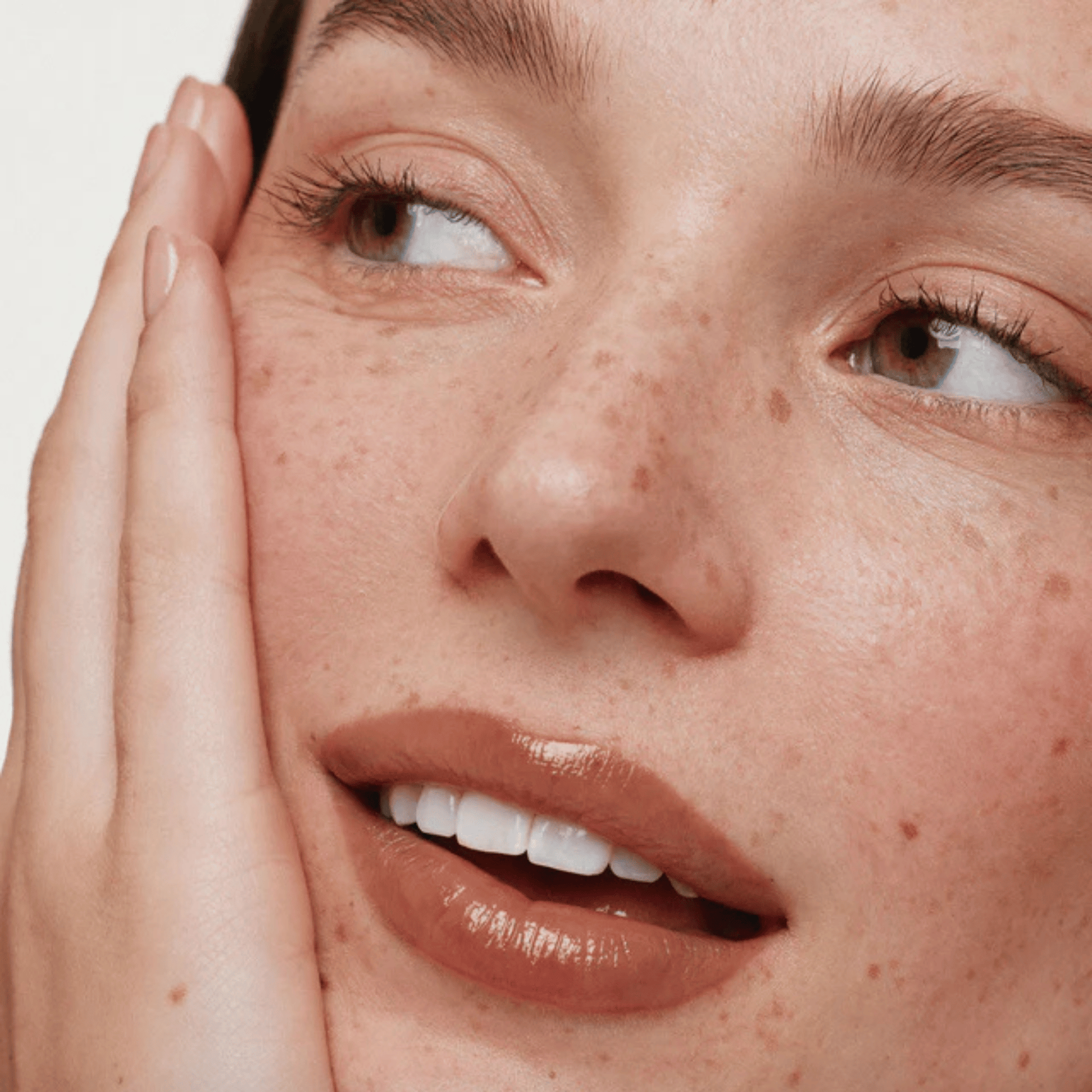 Alternate image of model wearing ILIA Clay Overglaze Hydrating Lip Gloss
