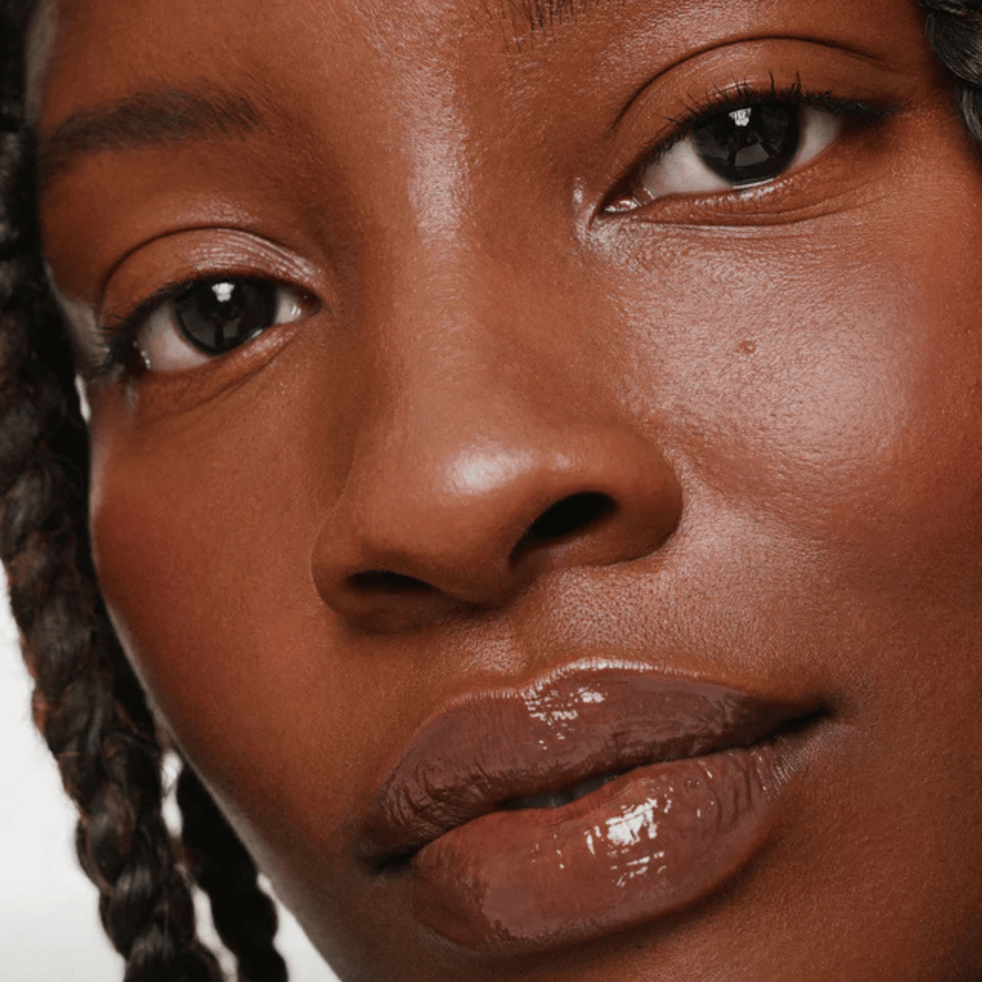 Alternate image of model wearing ILIA Enamel Overglaze Hydrating Lip Gloss