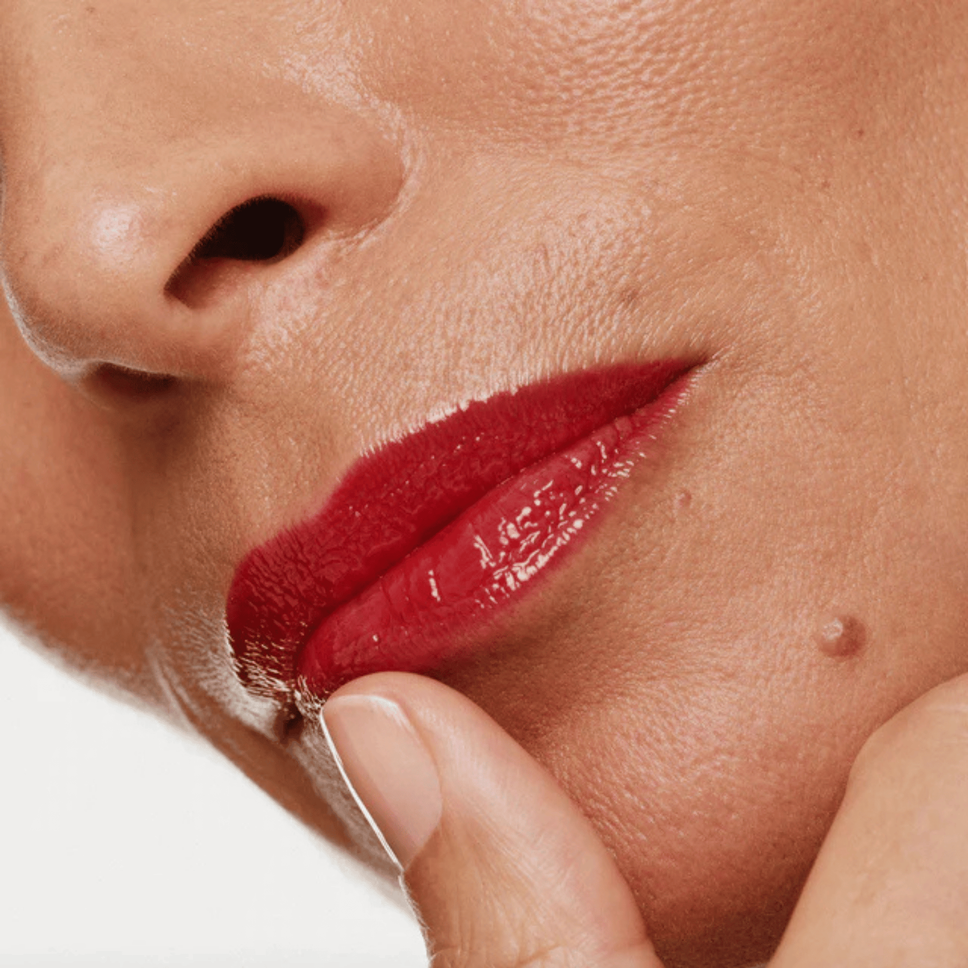 Alternate image of model wearing ILIA Flambe Overglaze Hydrating Lip Gloss