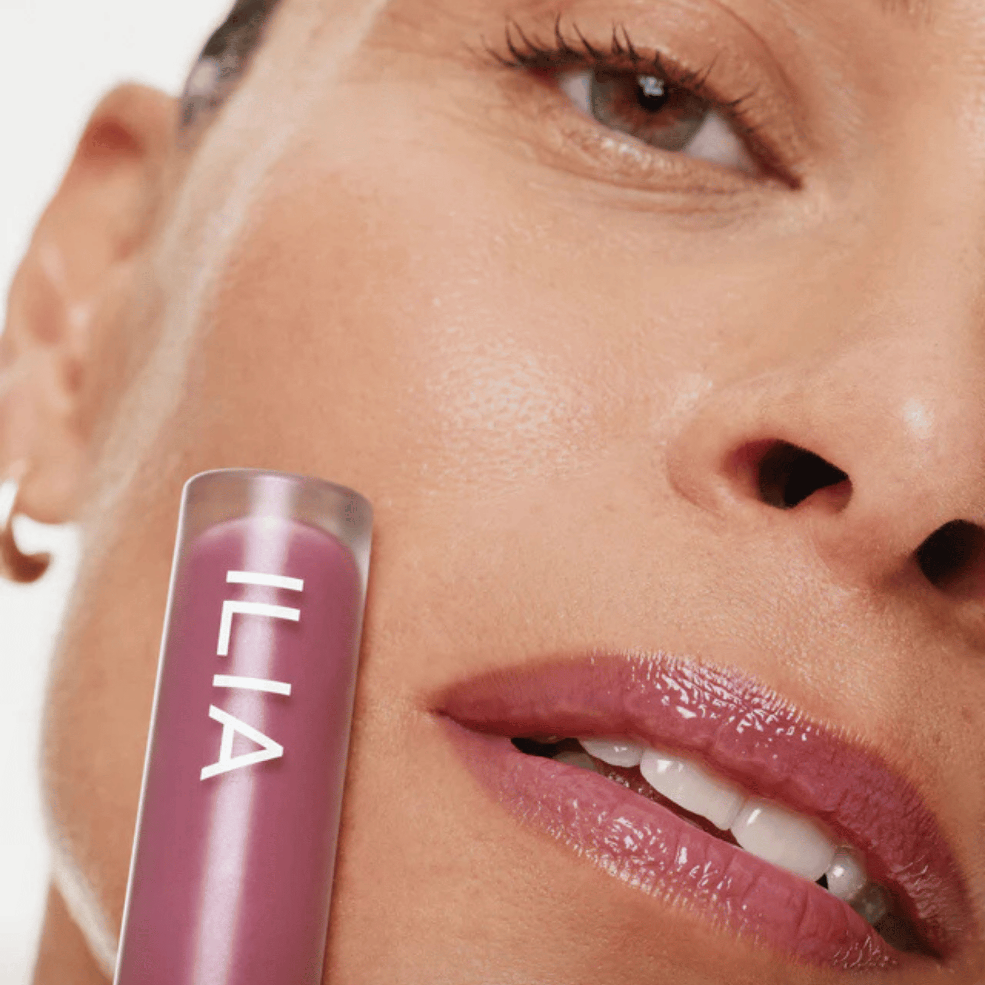 Alternate image of model wearing ILIA Mosaic Overglaze Hydrating Lip Gloss