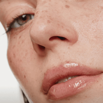 Alternate image of model wearing ILIA Porcelain Overglaze Hydrating Lip Gloss