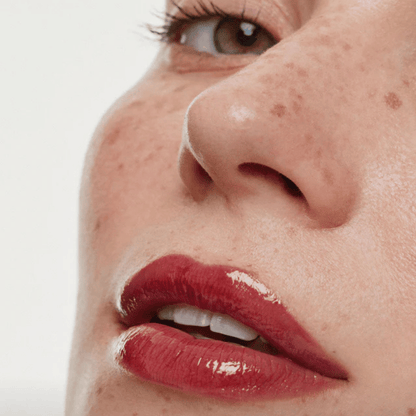 Alternate image of model wearing ILIA Resin Overglaze Hydrating Lip Gloss