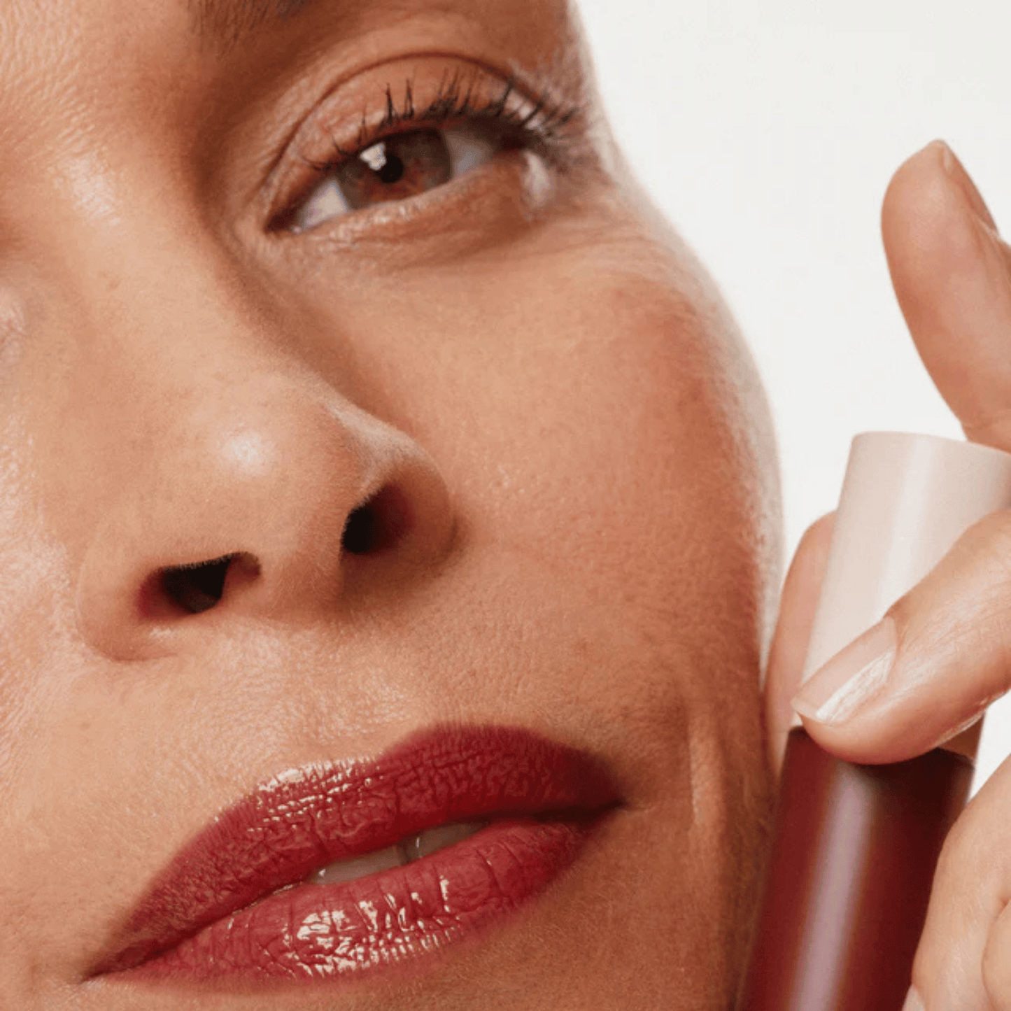 Alternate image of model wearing ILIA Resin Overglaze Hydrating Lip Gloss
