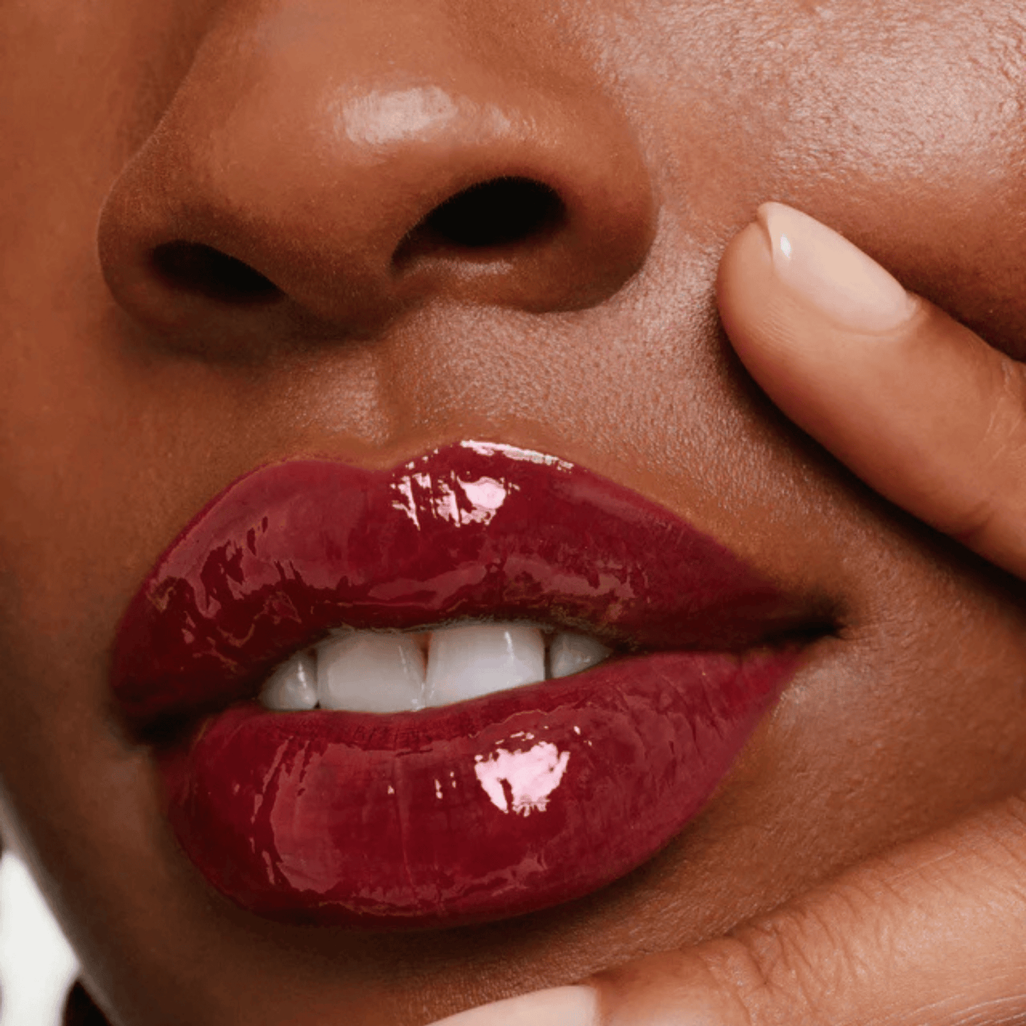 Alternate image of model wearing ILIA Studio Overglaze Hydrating Lip Gloss