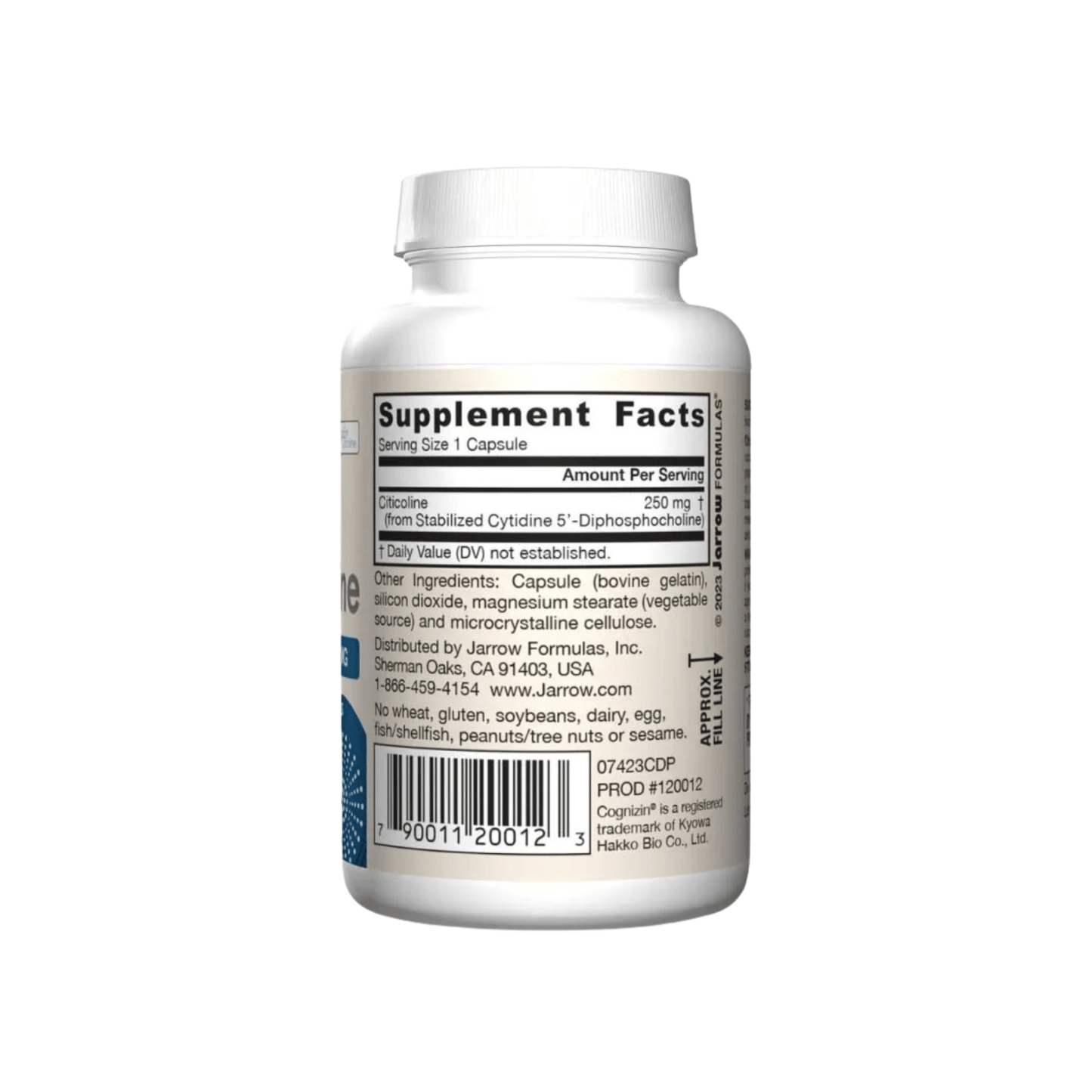 Alternate image of Jarrow Formulas CDP Choline 250 mg