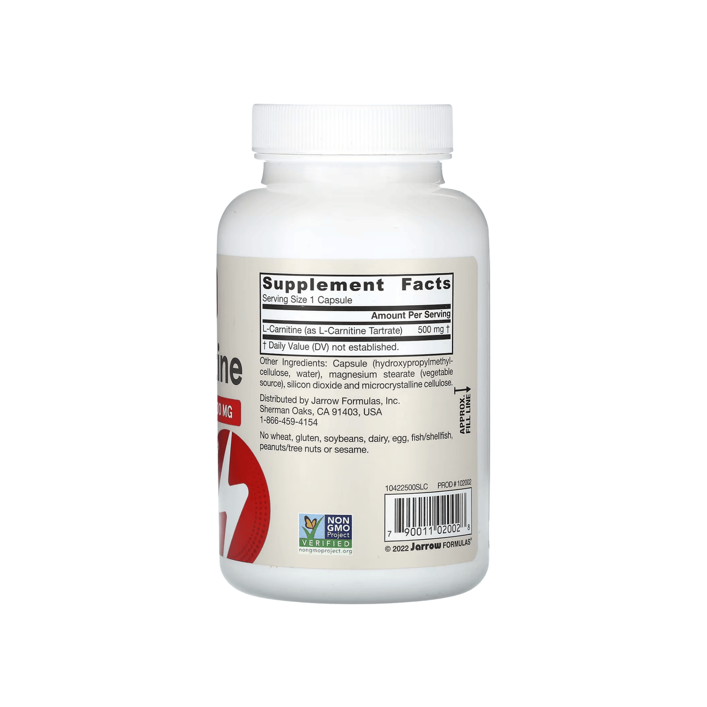 Alternate image of Jarrow Formulas L-Carnitine 500 mg (100 count)
