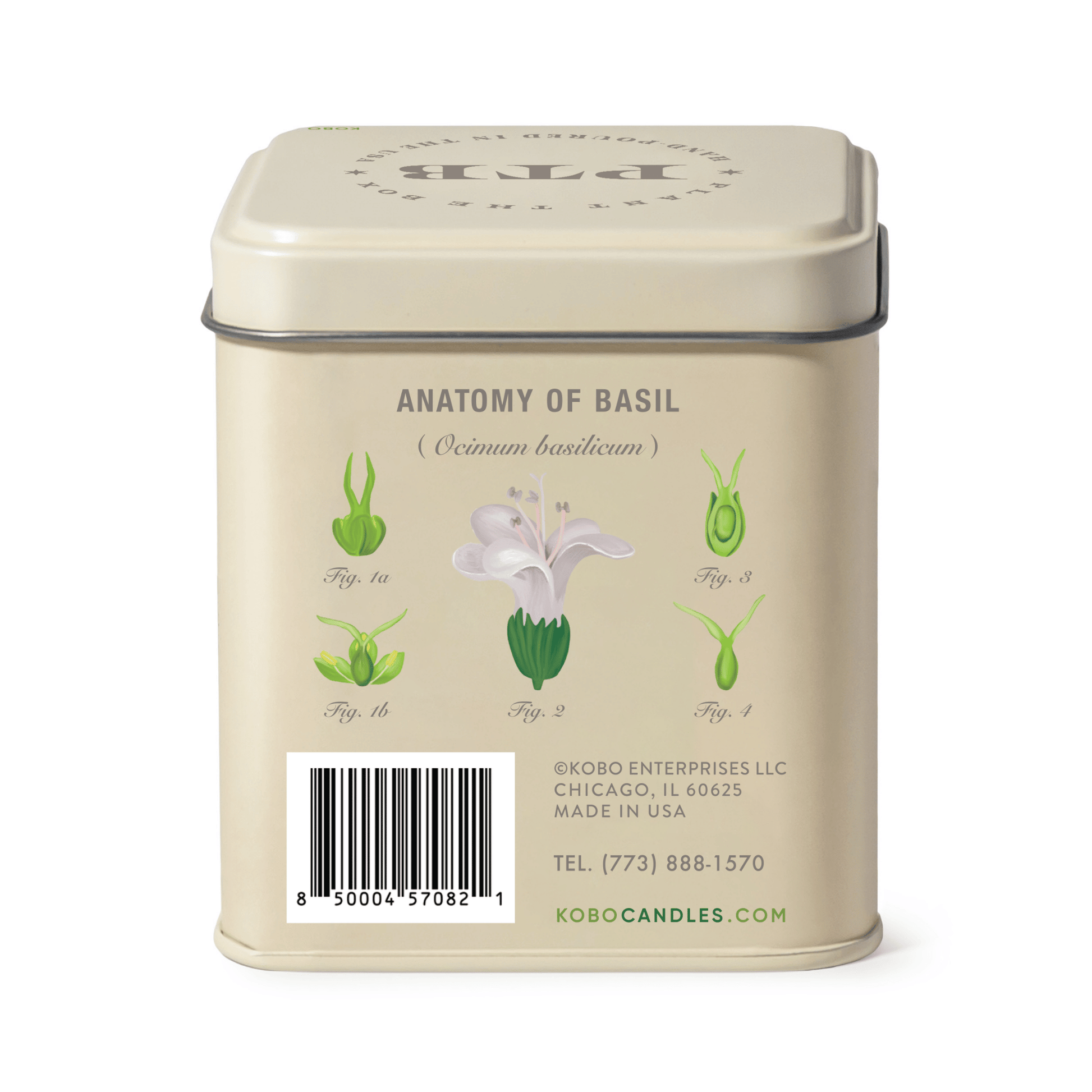 Alternate image of KOBO Plant the Box Fresh Picked Basil Tin Candle