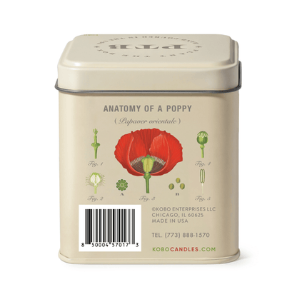 Alternate image of KOBO Plant the Box Red Poppy Tin Candle