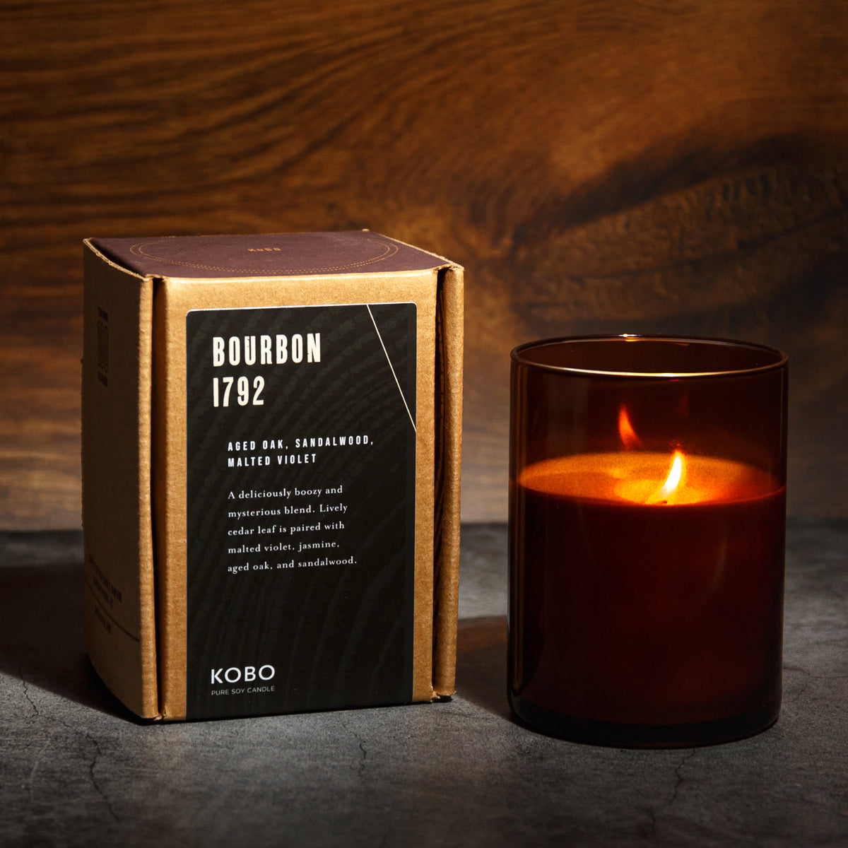 Alternate Image of Bourbon 1792 Woodblock Candle