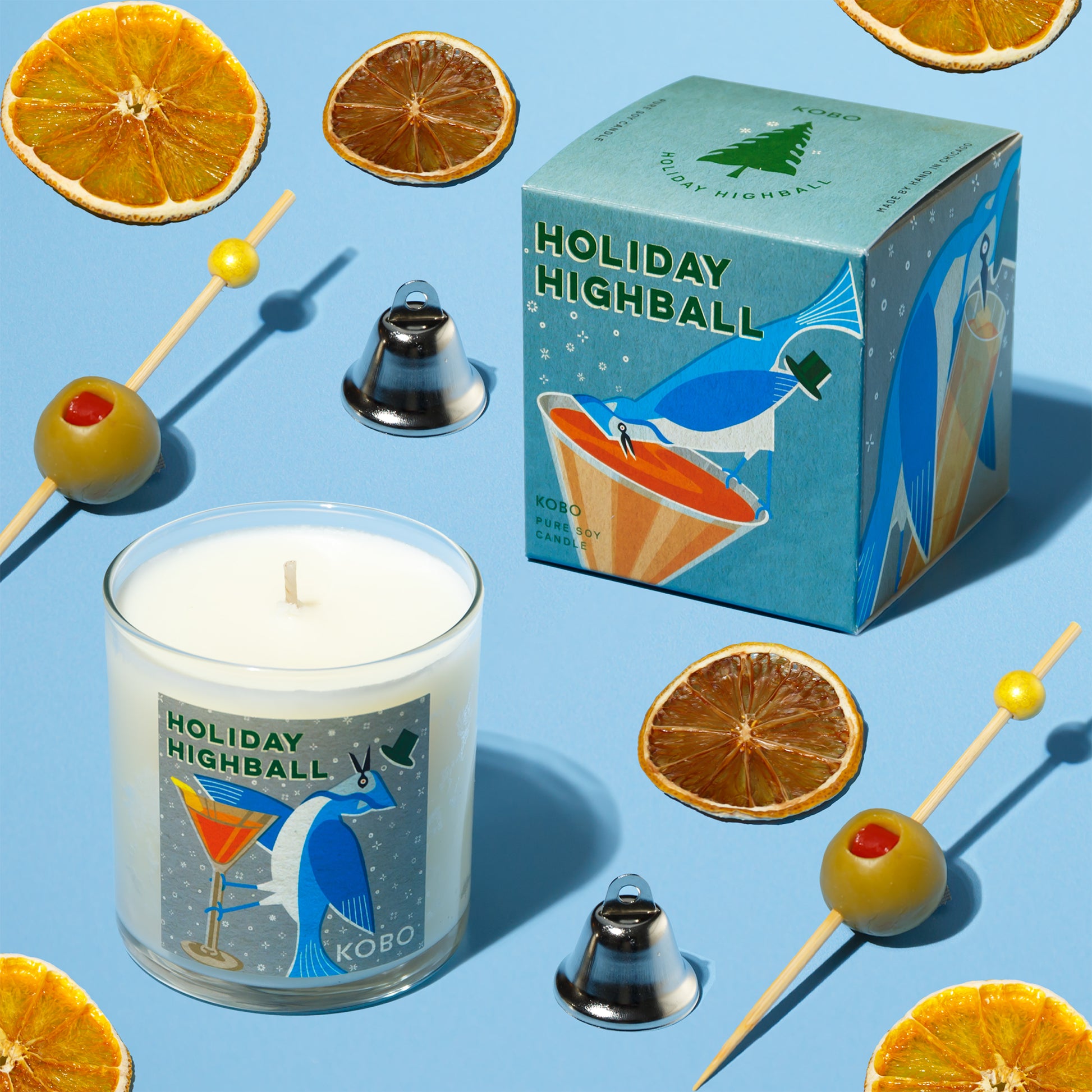 Alternate Image of Holiday Highball Candle