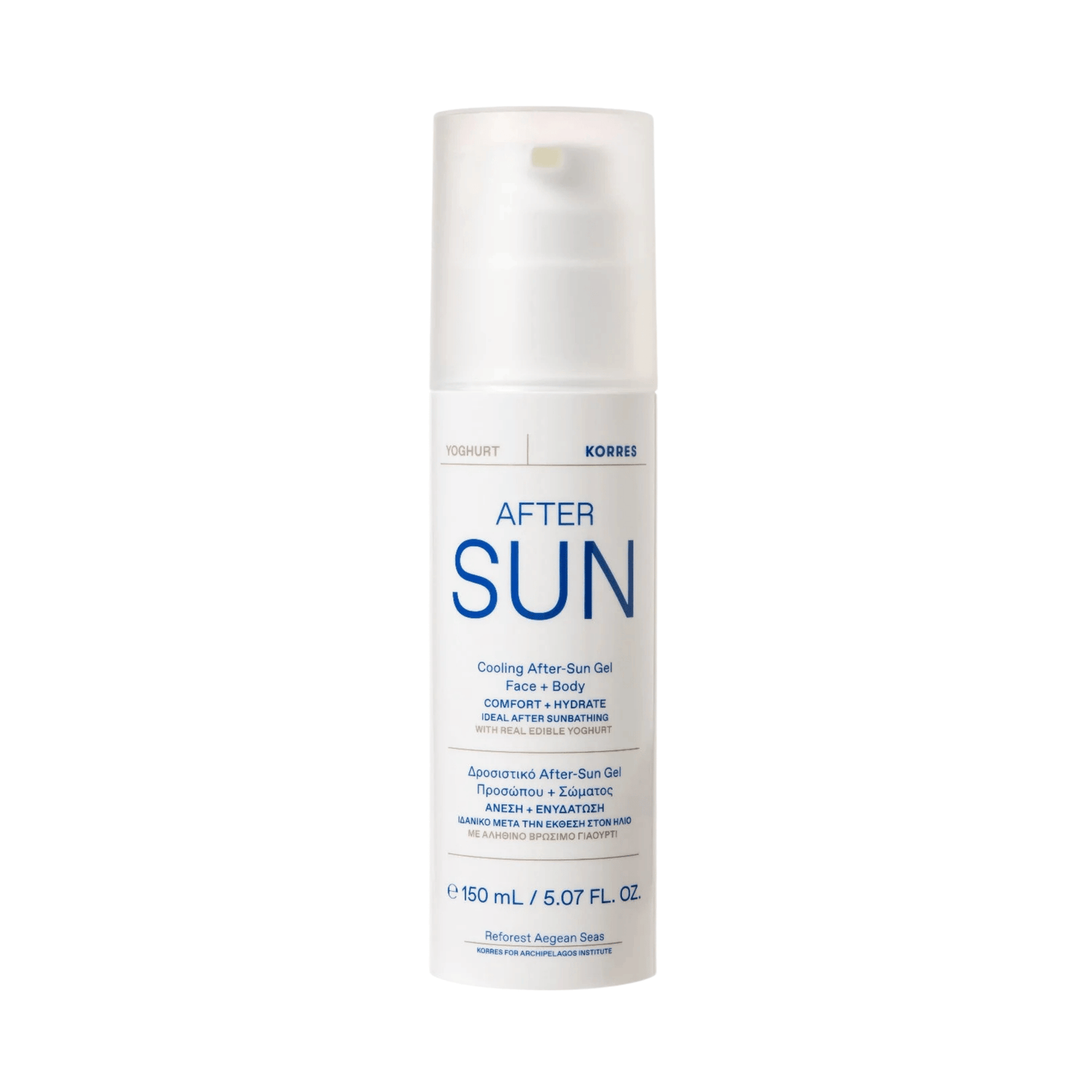 Primary image ofr KORRES Greek Yoghurt Cooling After-Sun Gel Face & Body (150 ml)