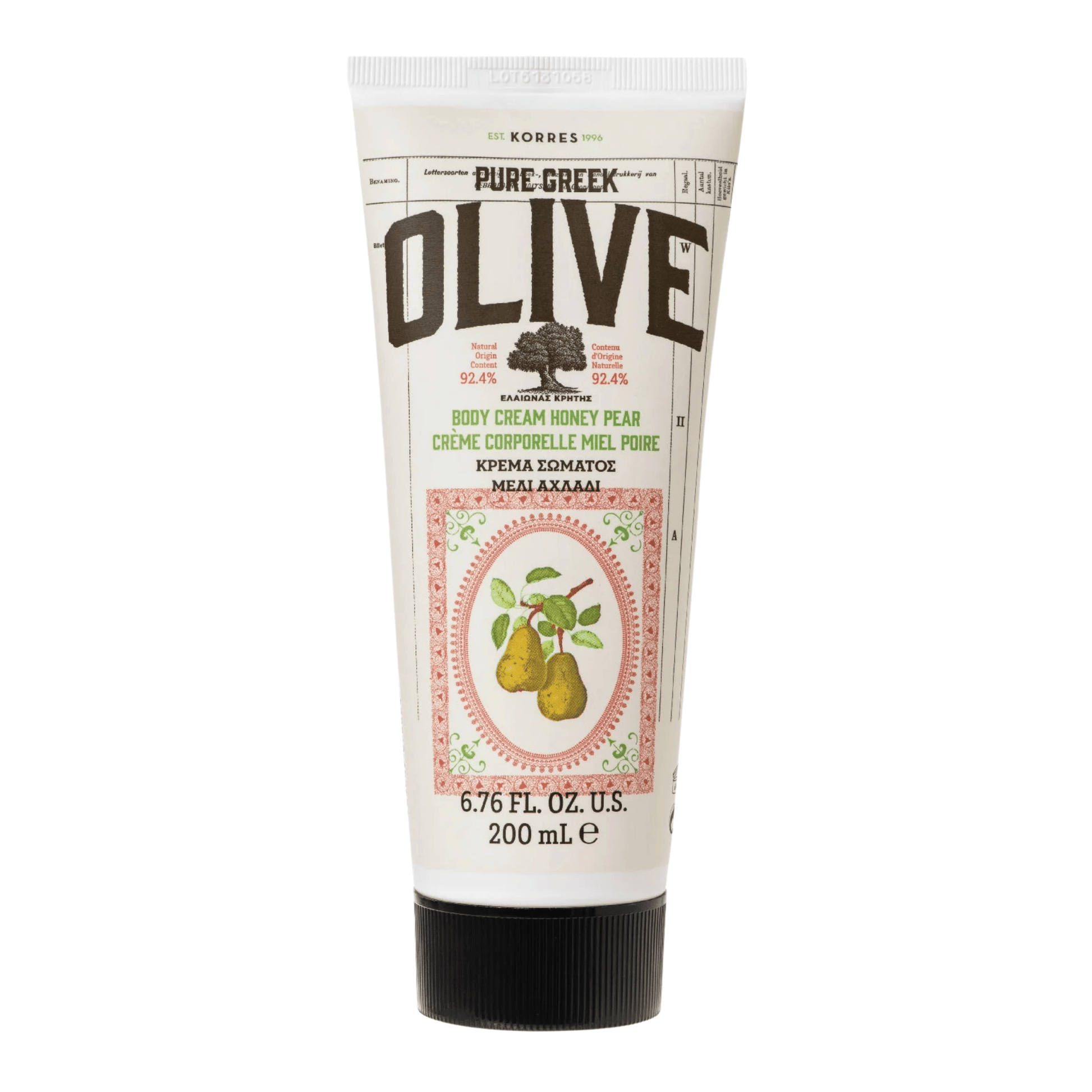 Primary image of KORRES Pure Greek Olive Honey Pear Body Cream (200 ml) 