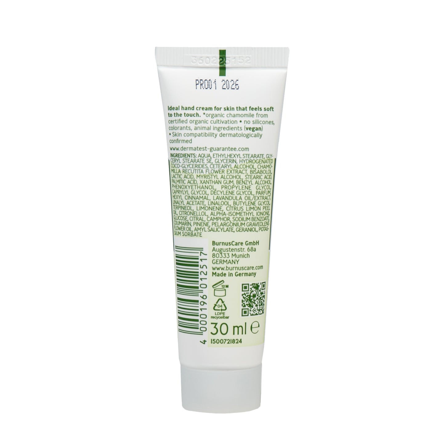 Alternate Image of Classic Hand Creme (30 ml), green and white tube