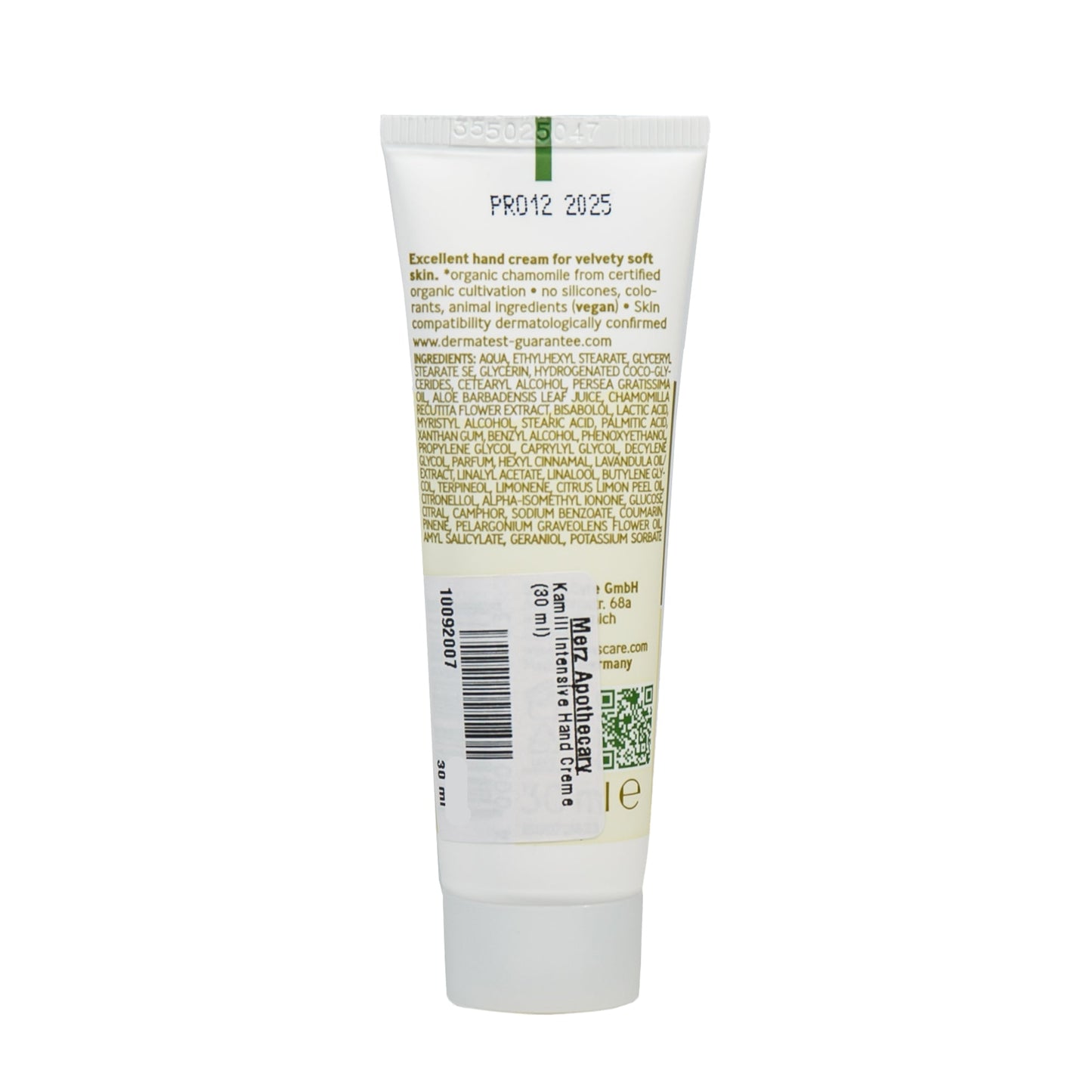 Alternate Image of intensive Hand Creme (30 ml), green and white tube