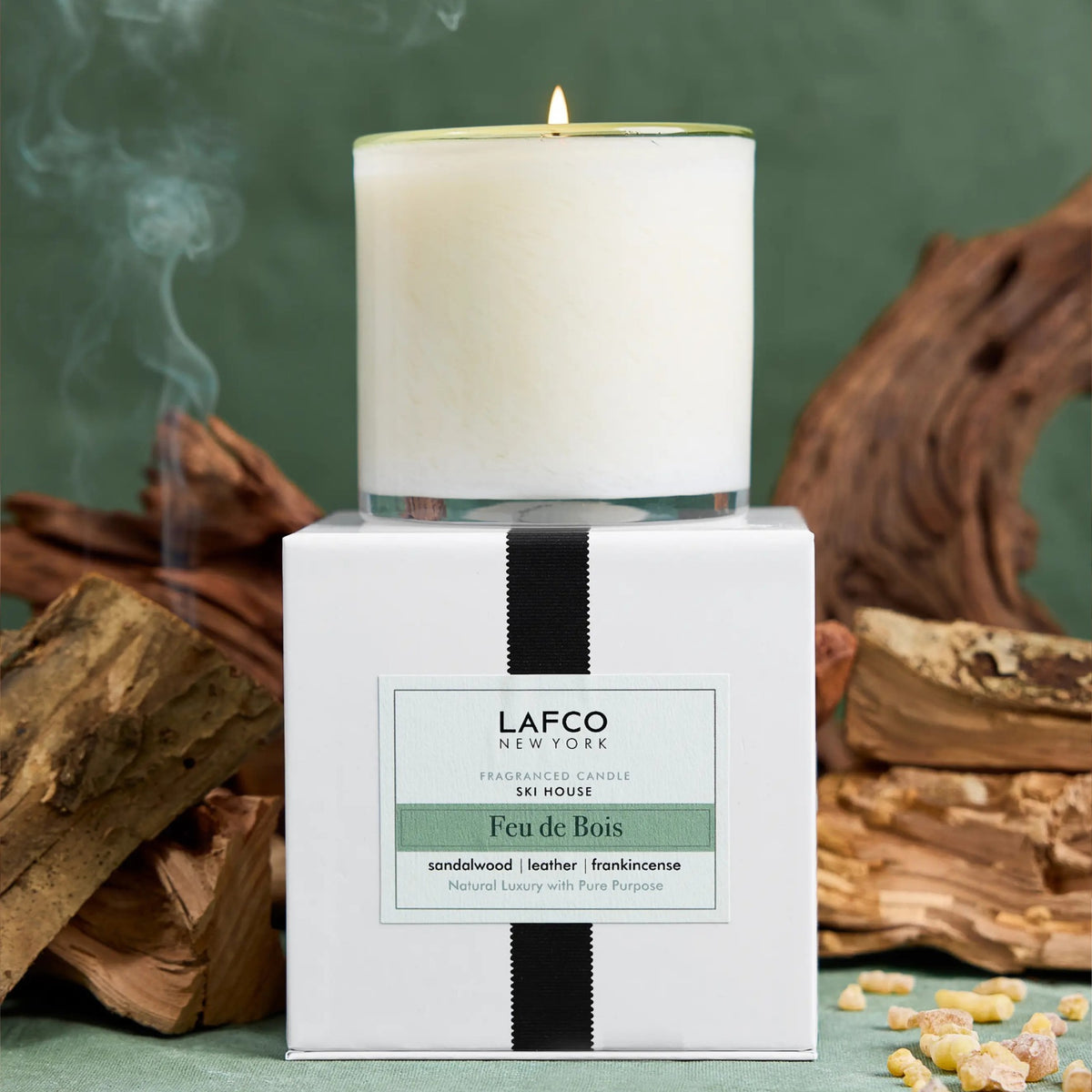Alternate image of Lafco Feu de Bois Signature Candle (15.5 oz)