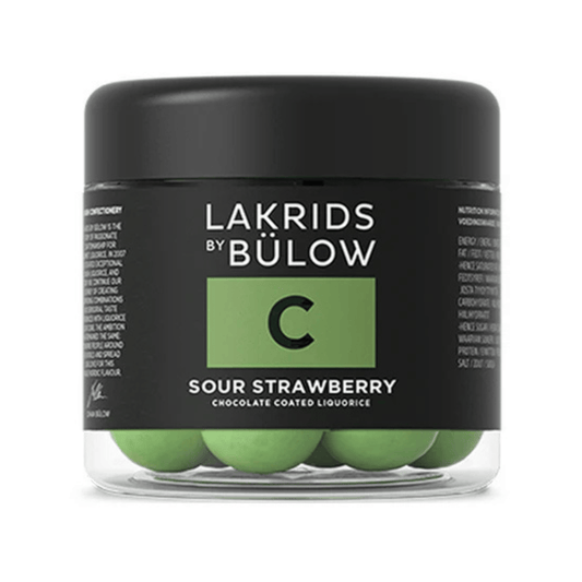 Primary image of Lakrids by Bulow Sour Strawberry Chocolate Coated Licorice (125 g)