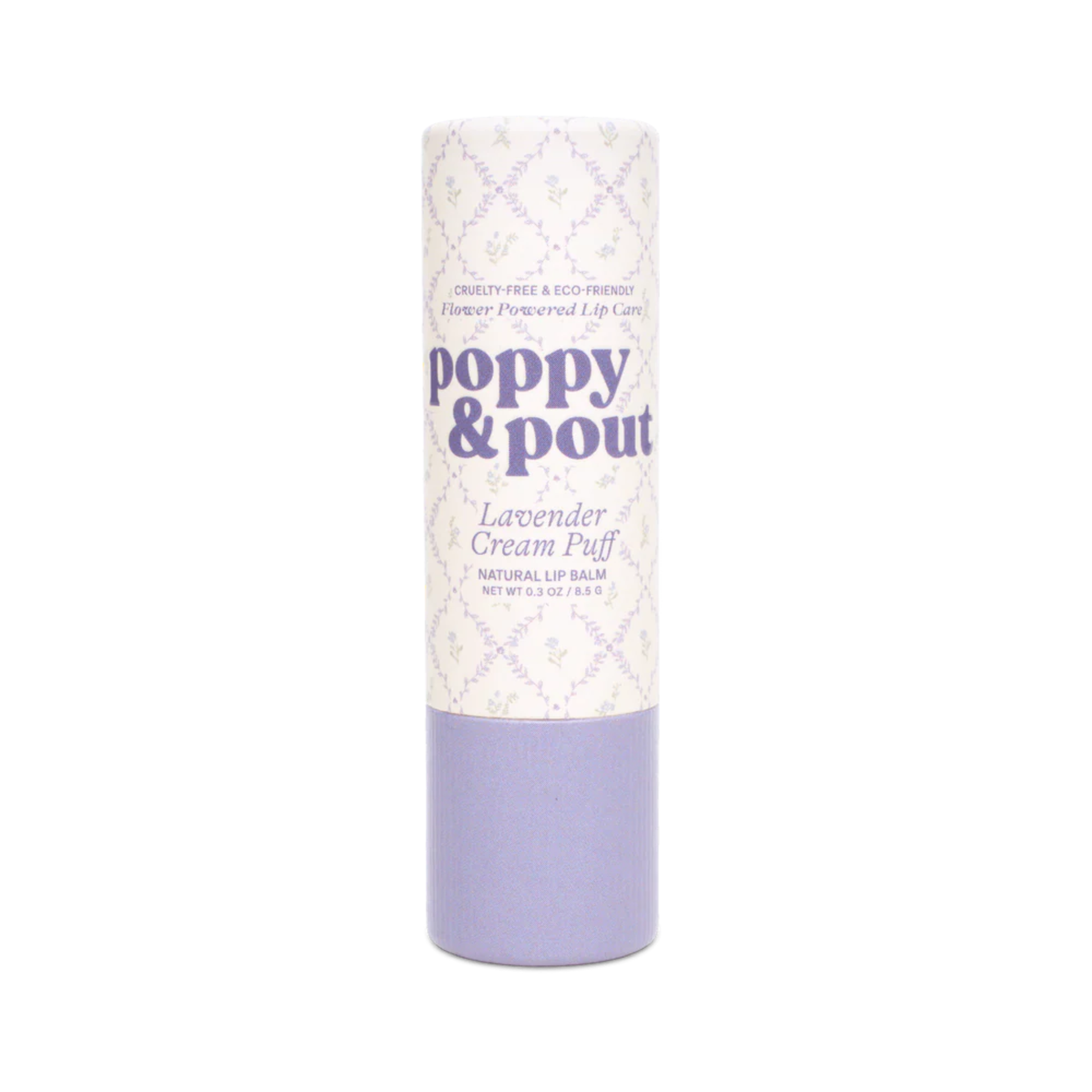 Primary image of Poppy & Pout Lavender Cream Puff Cottage Collection Lip Balm