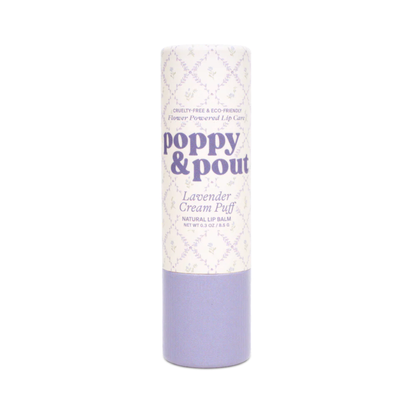 Primary image of Poppy & Pout Lavender Cream Puff Cottage Collection Lip Balm
