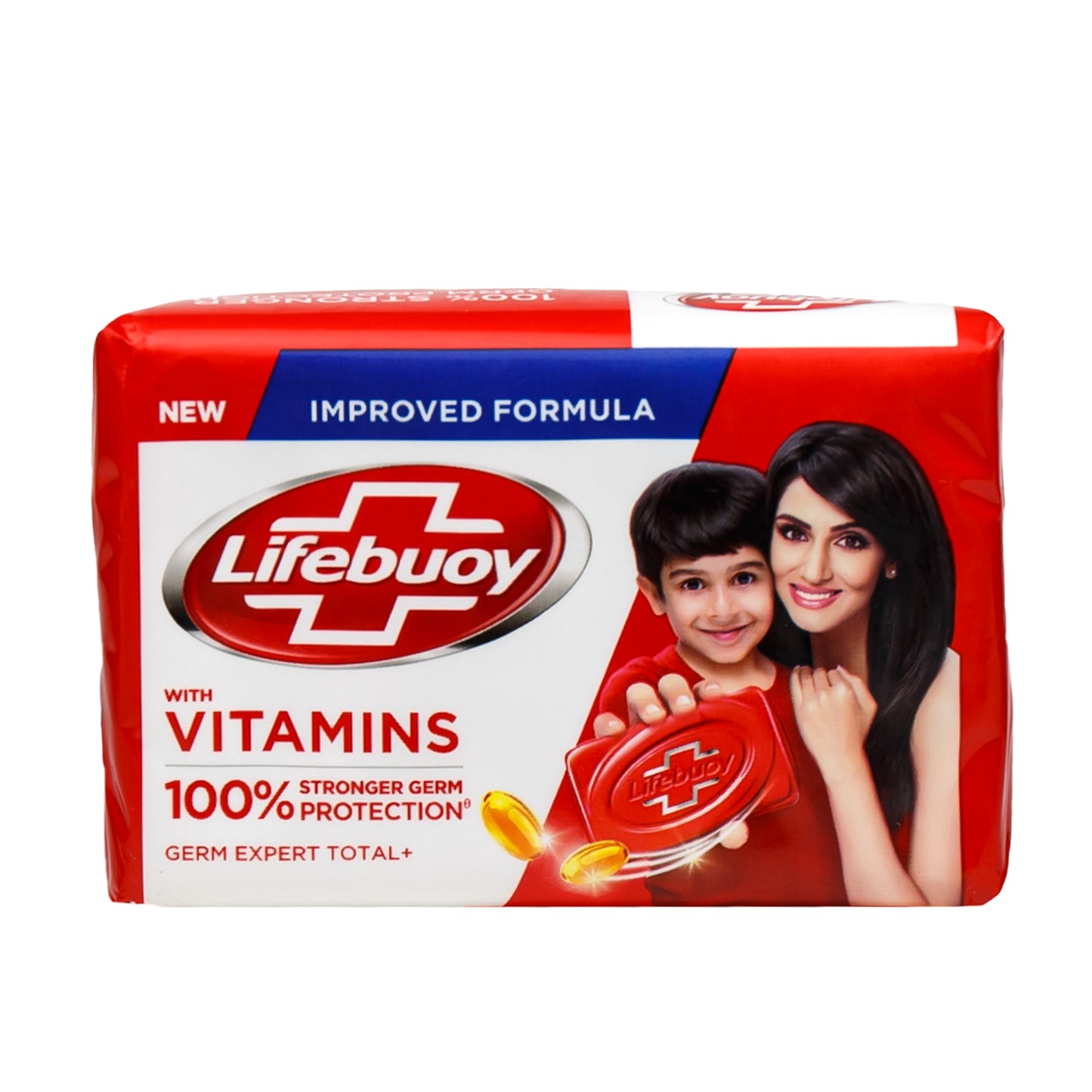 Alternate Image of Lifebuoy Bar Soap, Bar soap in red and white wrapping featuring a mother and son image. 