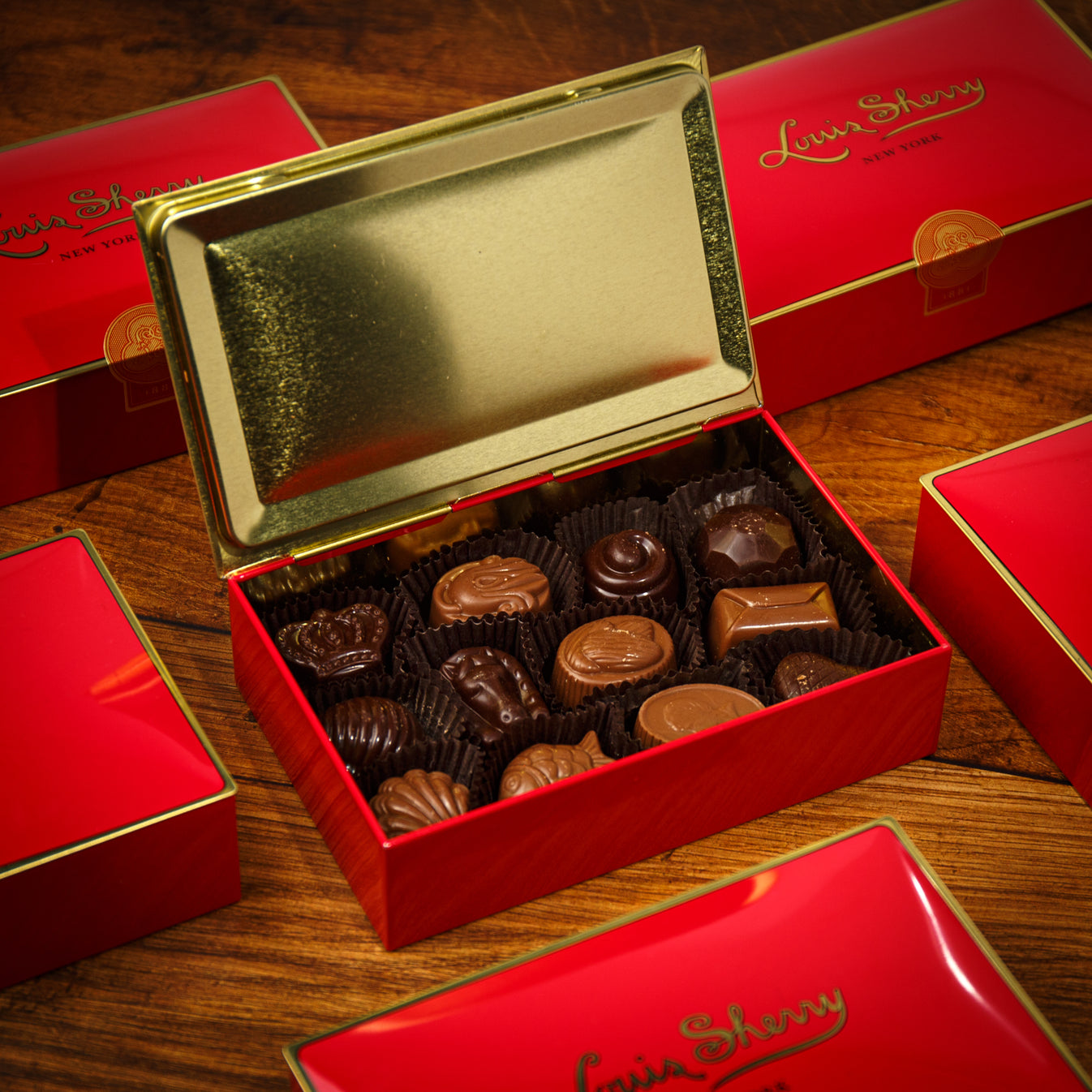 Louis Sherry Harrison Howard Jardin Chinois Chocolate Tin (12 pieces