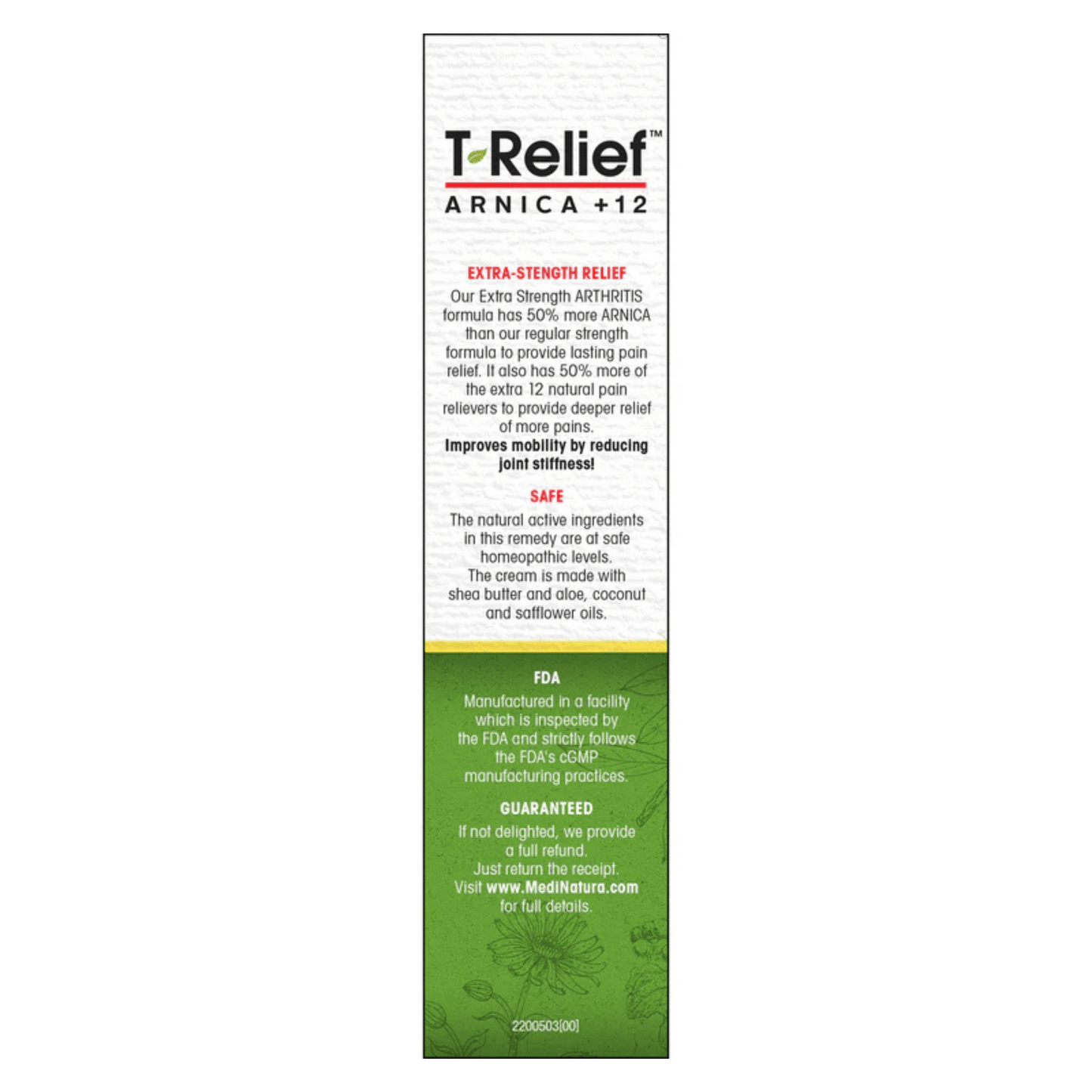 Alternate image of MediNatura T-Relief Arthritis Extra Strength Cream 