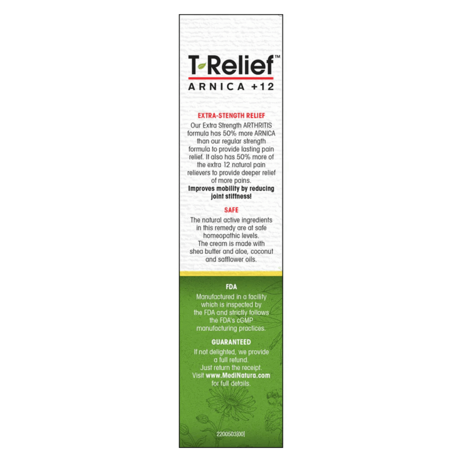 Alternate image of MediNatura T-Relief Arthritis Extra Strength Cream 