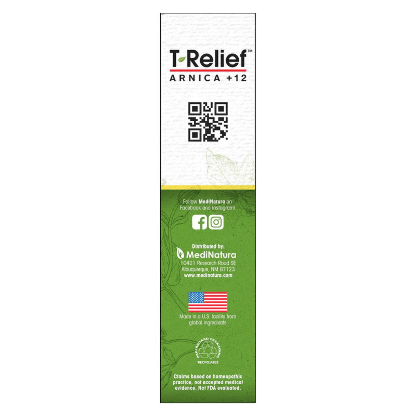  Alternate image of MediNatura T-Relief Arthritis Extra Strength Cream 