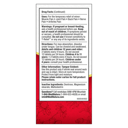 Alternate image of MediNatura T-Relief Extra Strength Tablets 