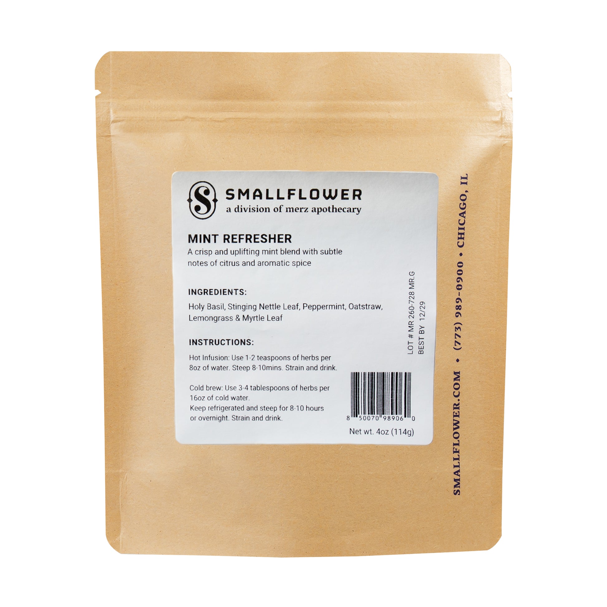 Alternate image of Smallflower Herbs & Teas Mint Refresher 4oz