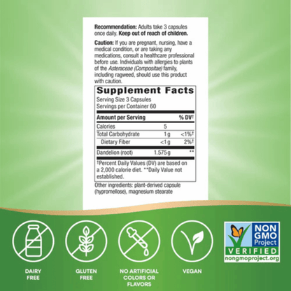 Alternate image of Nature's Way Dandelion Root (180 ct)