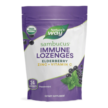 Primary image of Nature's Way Organic Sambucus Immune Mint Lozenges (24 ct)