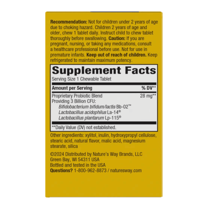 Alternate image of Nature's Way Primadophilus Chew Cherry (60 ct)