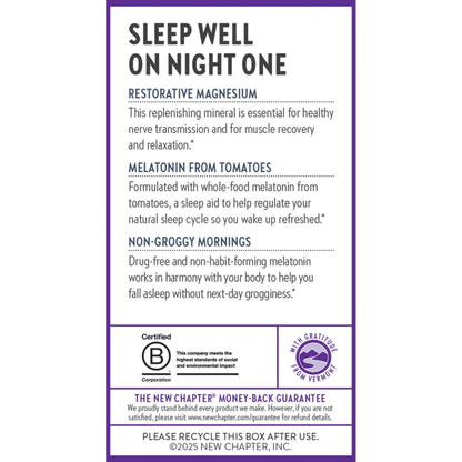 Alternate image of New Chapter Magnesium + Plant Based Melatonin (60 ct)