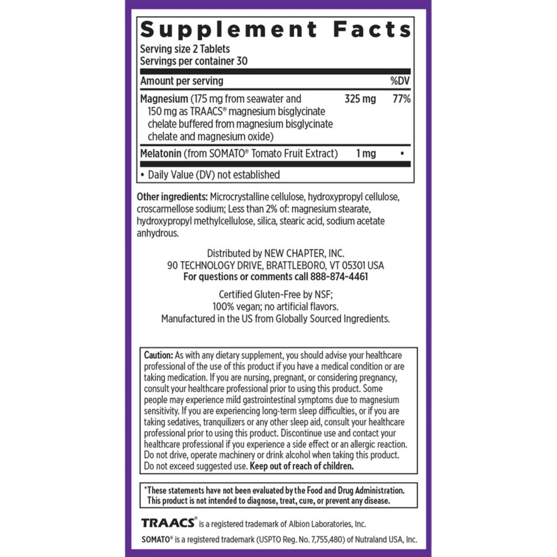 Alternate image of New Chapter Magnesium + Plant Based Melatonin (60 ct)