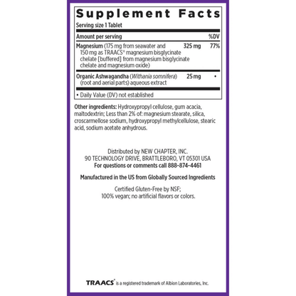 Alternate image of New Chapter Magnesium + Ashwagandha (60 ct)