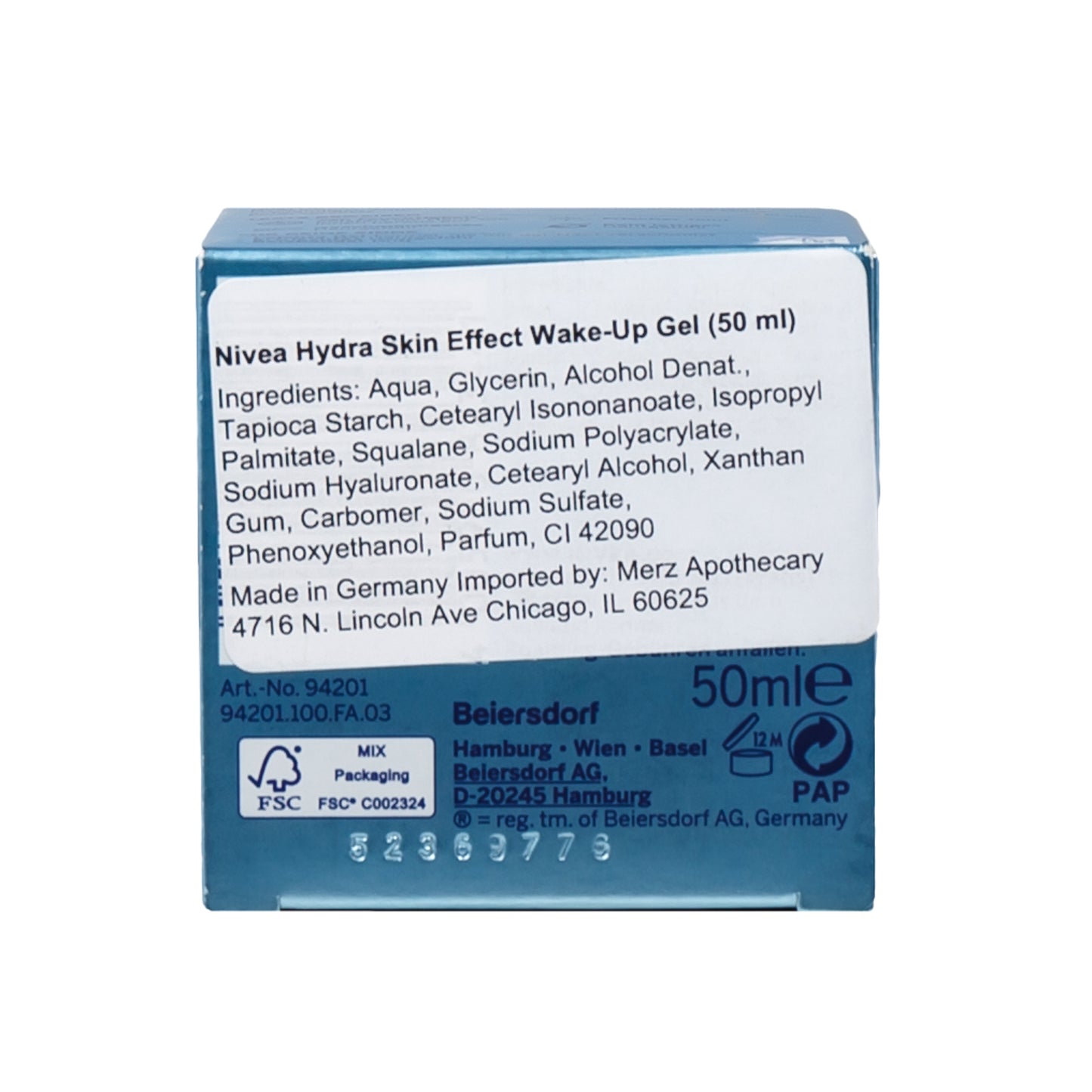 Nivea Hydra Skin Effect Wake-Up Gel (50 ml) #10087926