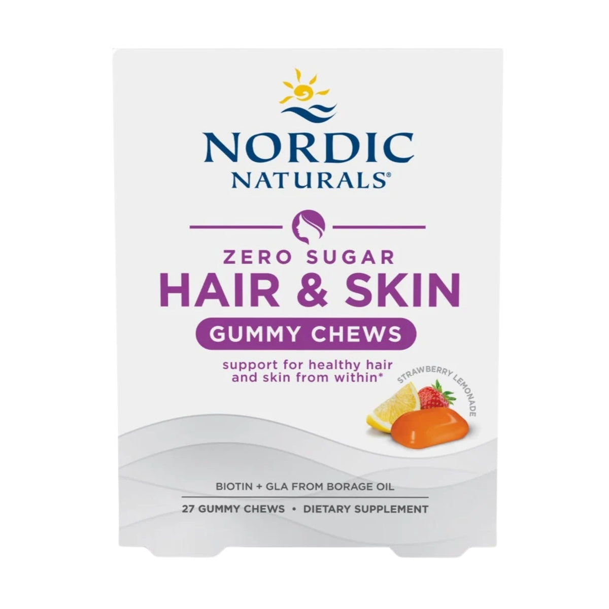 Primary image of Nordic Naturals Zero Sugar Hair & Skin Gummies
