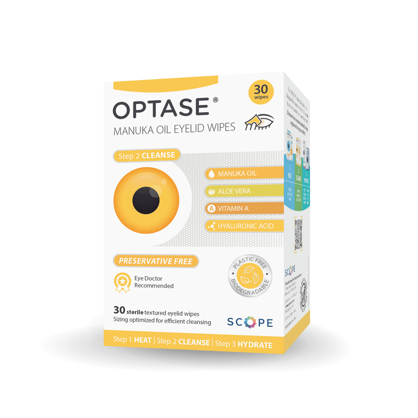 Alternate image of Optase Manuka Oil Eyelid Cleansing Wipes