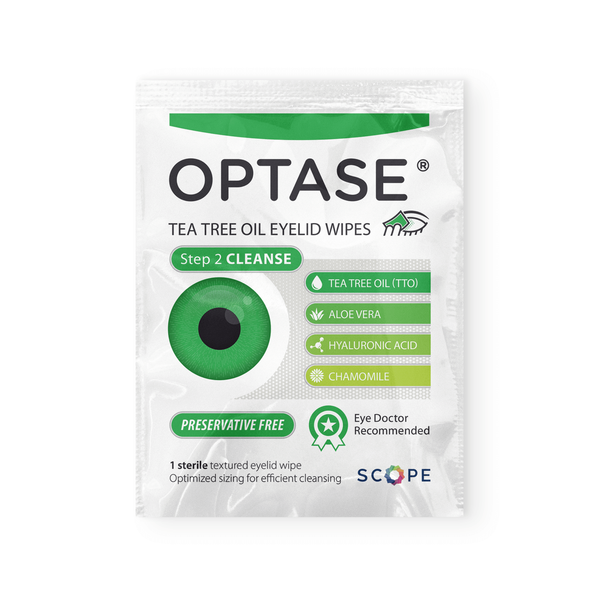 Alternate image of Optase Tea Tree Oil Eyelid Cleansing Wipes (30 count)