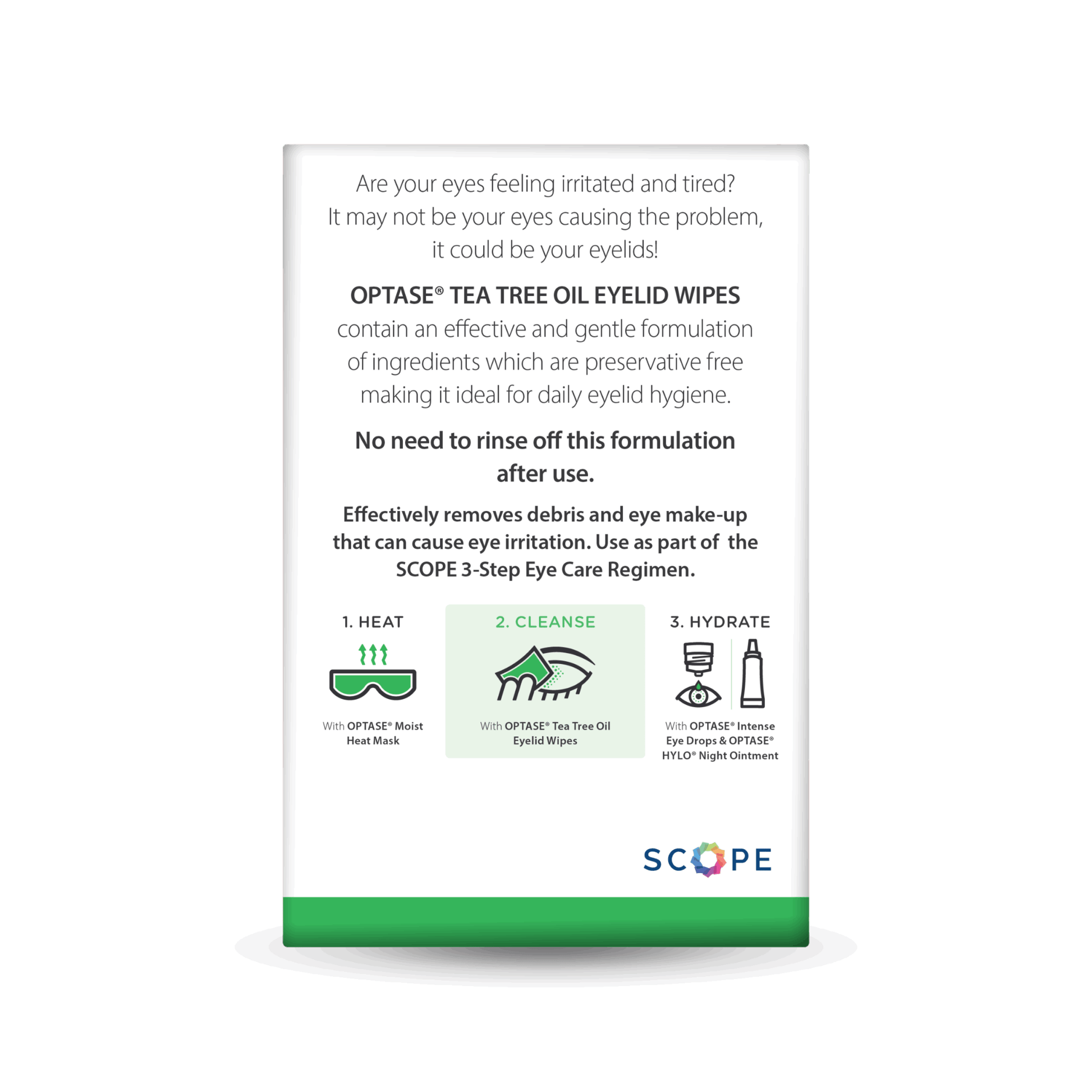 Alternate image of Optase Tea Tree Oil Eyelid Cleansing Wipes (30 count)