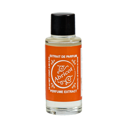 Primary Image of Abricot Perfume Extract, A small glass bottle with an art deco label saying Apricot Perfume Extract