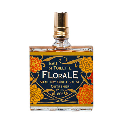Primary Image of Florale Eau de Toilette, square perfume bottle with illustrated label