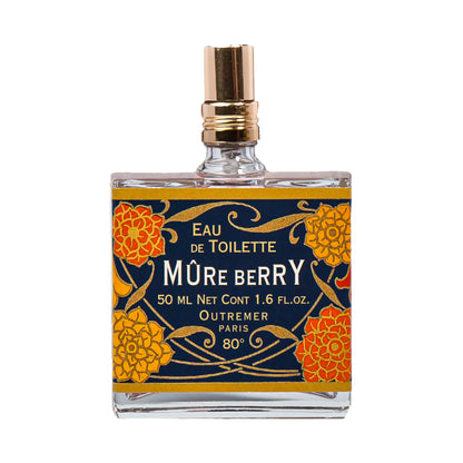 Primary Image of Mure Berry Eau de Toilette, square perfume bottle with illustrated label