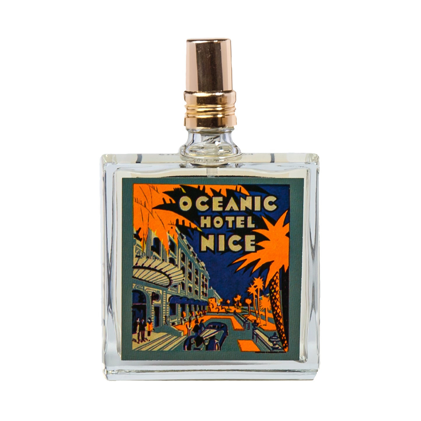 Primary Image of Oceanic Hotel Nice Eau de Toilette, square perfume bottle with illustrated label