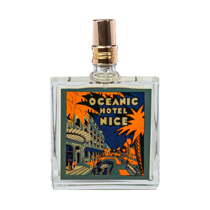Primary Image of Oceanic Hotel Nice Eau de Toilette, square perfume bottle with illustrated label