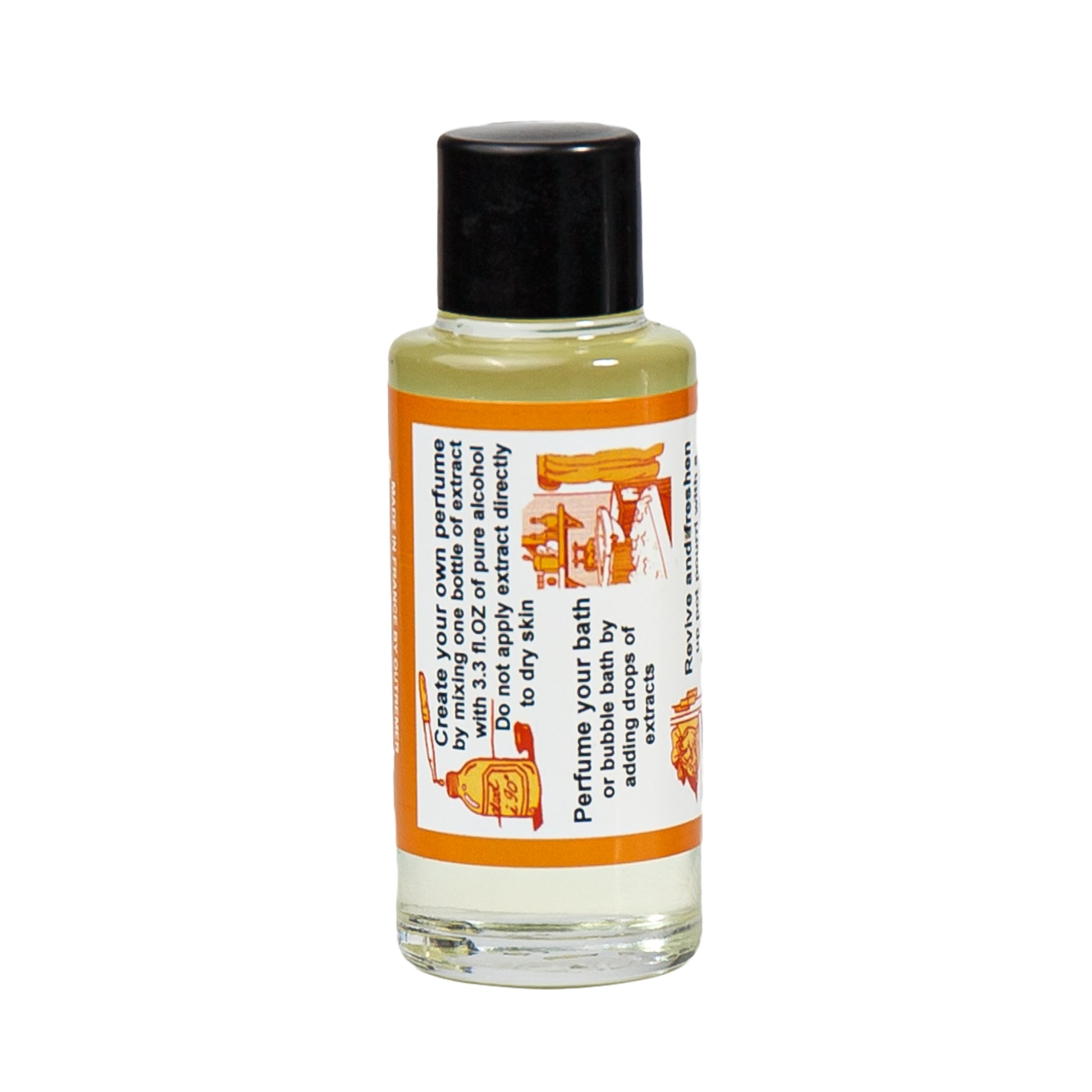 Alternate Image of Peche Perfume Extract, a small glass bottle with a label that says product details