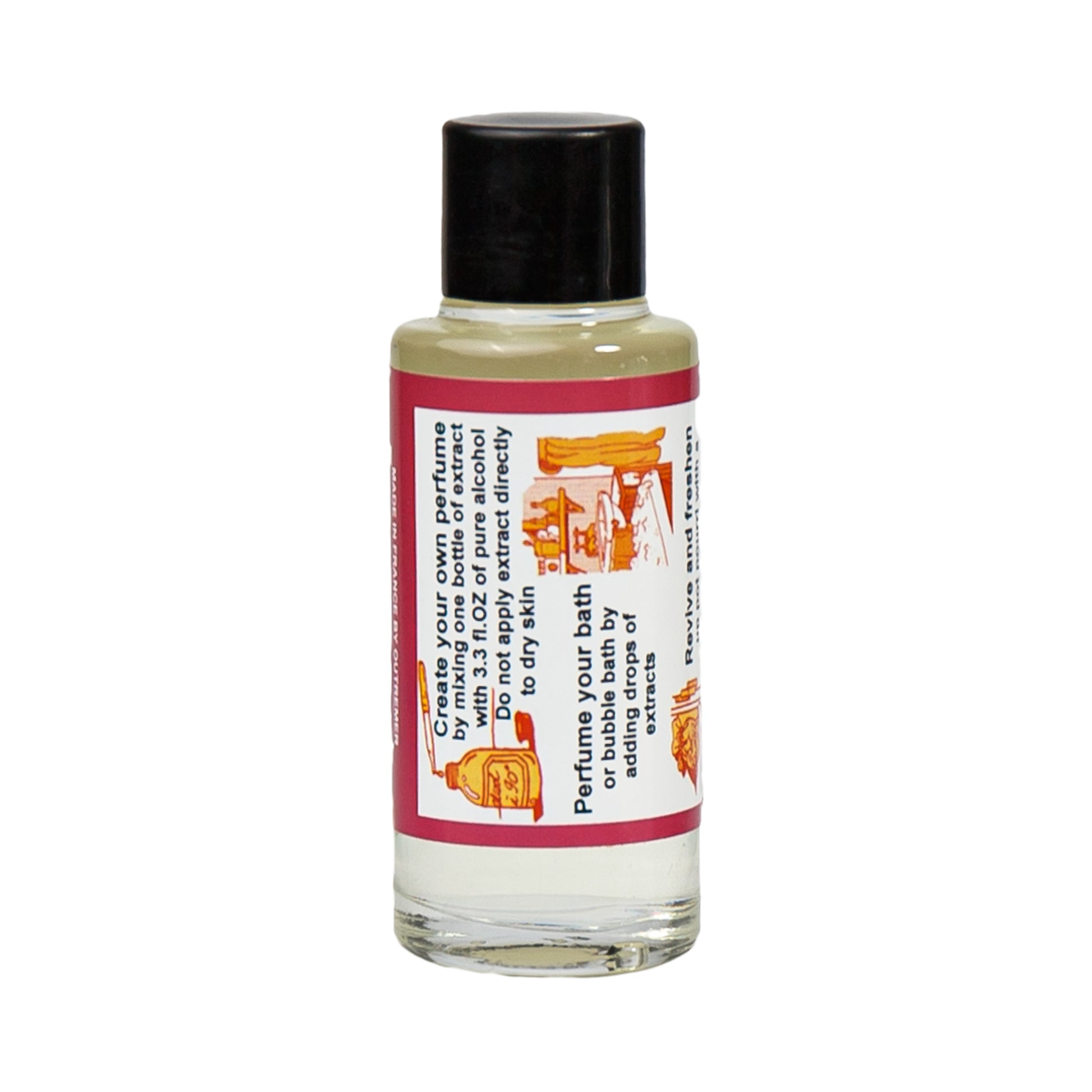 Alternate Image of Rose Perfume Extract, a small glass bottle with a label that says product details
